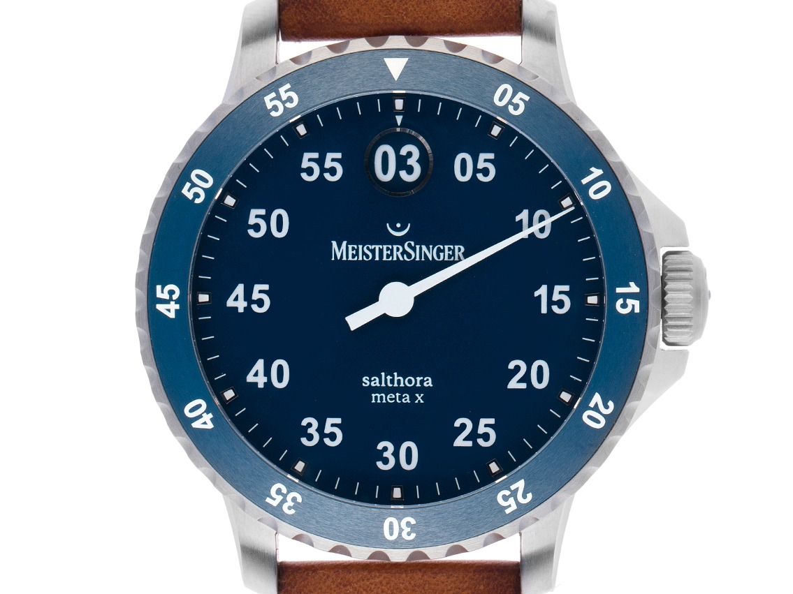 Meistersinger Salthora Meta X Einzeigeruhr Ref.SAMX908 2017 Full Set wie Neu Vintage