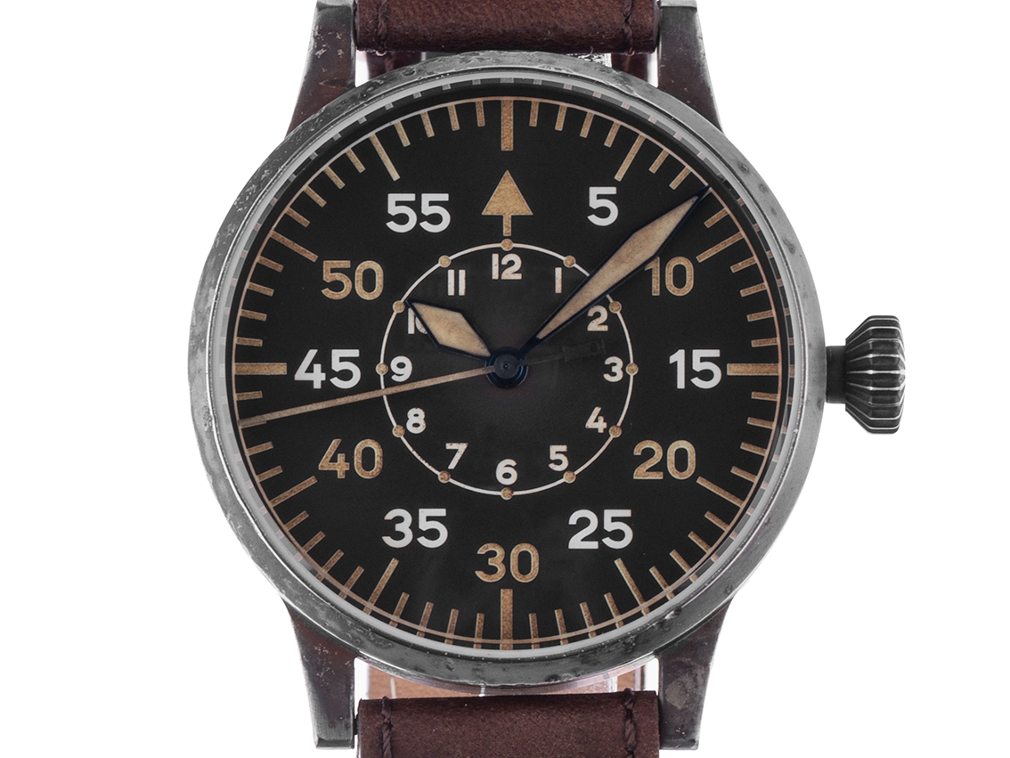 Laco Fliegeruhr Original Paderborn Erbstück Stahl Automatik 42mm Box&Pap. Full Set Neu