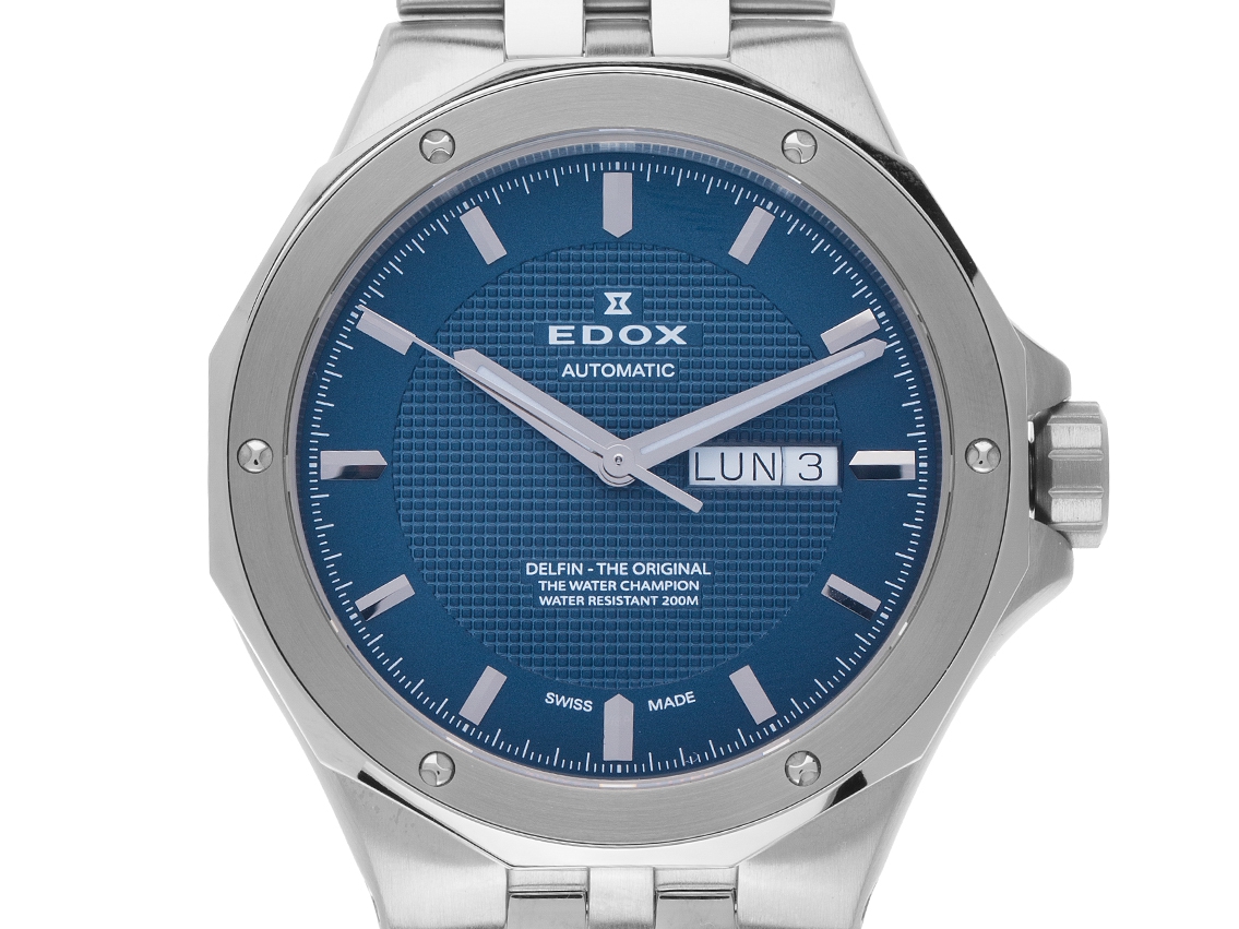 Edox Delfin Day Date - stainless steel - Bracelet stainless Edox Delfin Day Date - stainless steel - Bracelet stainless