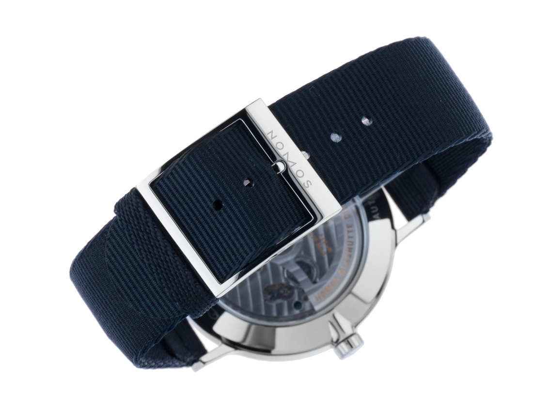 Nomos Glashütte Autobahn - stainless steel - Bracelet textile 