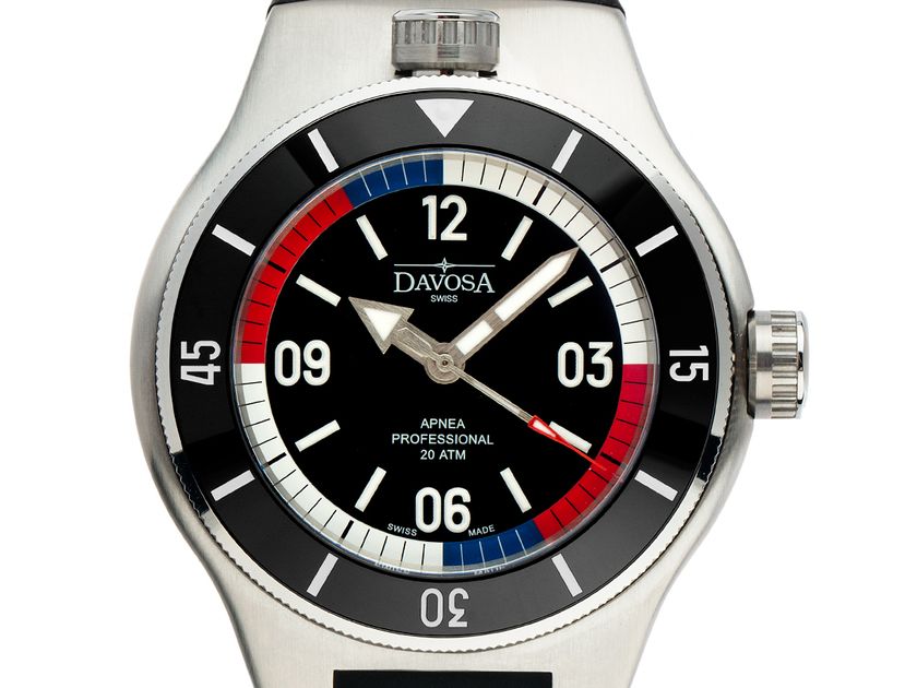 Davosa Apnea Diver Stahl Keramik Automatik Armband Kautschuk 46mm Ref.161.568.55 Box&Pap. Full Set Neu