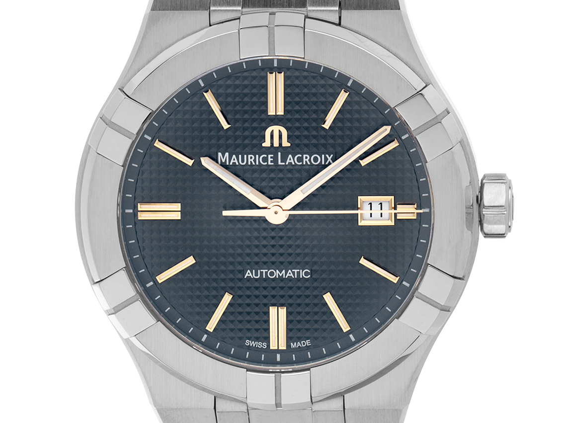 Maurice Lacroix Aikon Gents Stahl Automatik Armband Stahl 42mm Ref.AI6008 Box&Pap. Full Set Neu Neuheit 