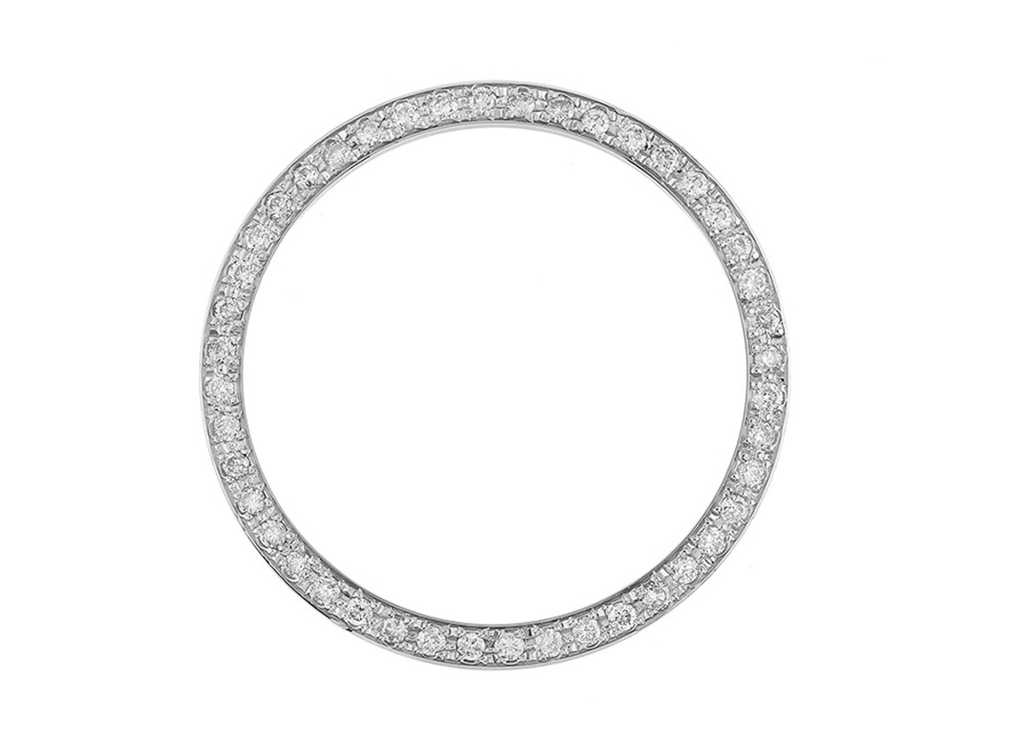 Zubehör - Lünette 18kt Weißgold Diamanten 2,10ct 41mm