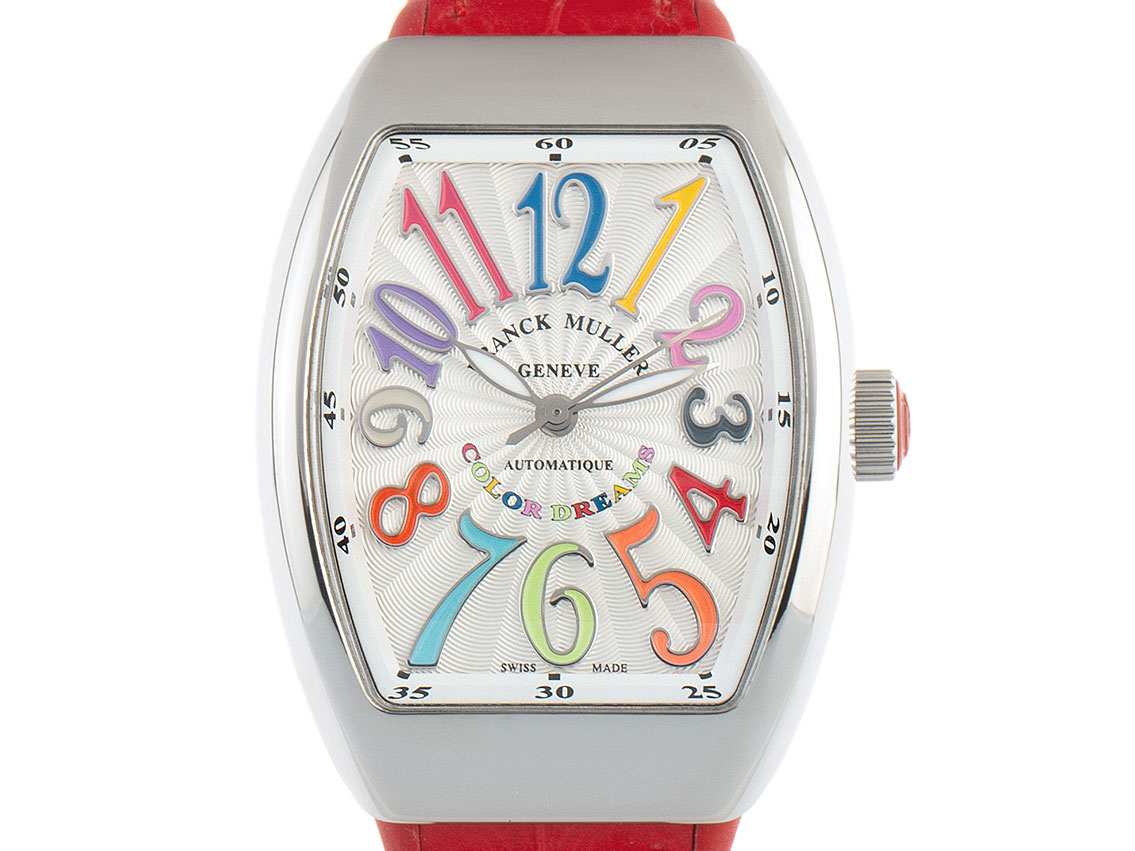 Franck Muller Vanguard Classic Stahl Automatik Armband Leder Kautschuk 41x31mm Box&Pap. Full Set Neu