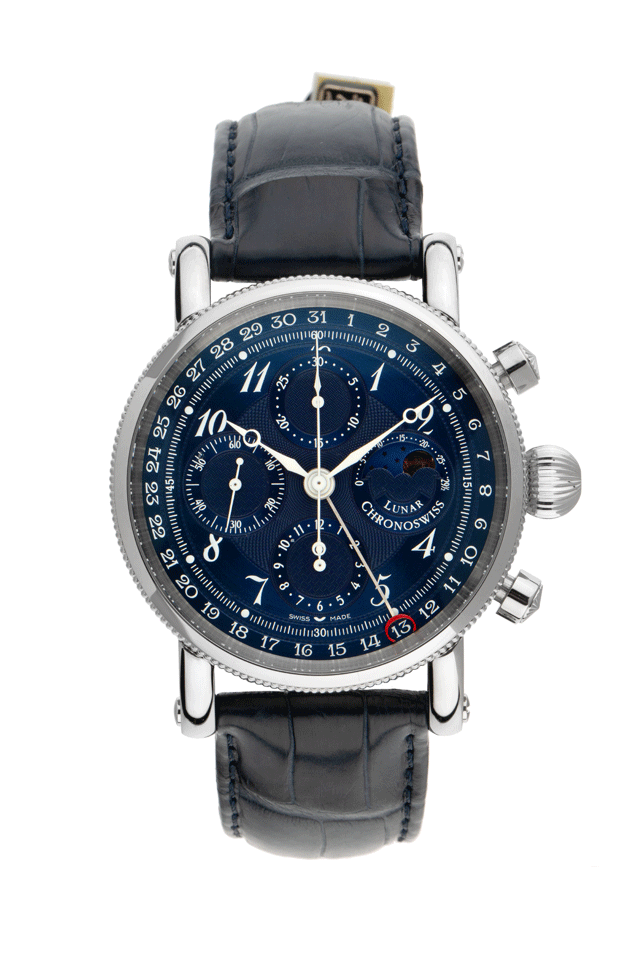Chronoswiss Lunar Chronograph - Edelstahl - Armand Edelstahl 