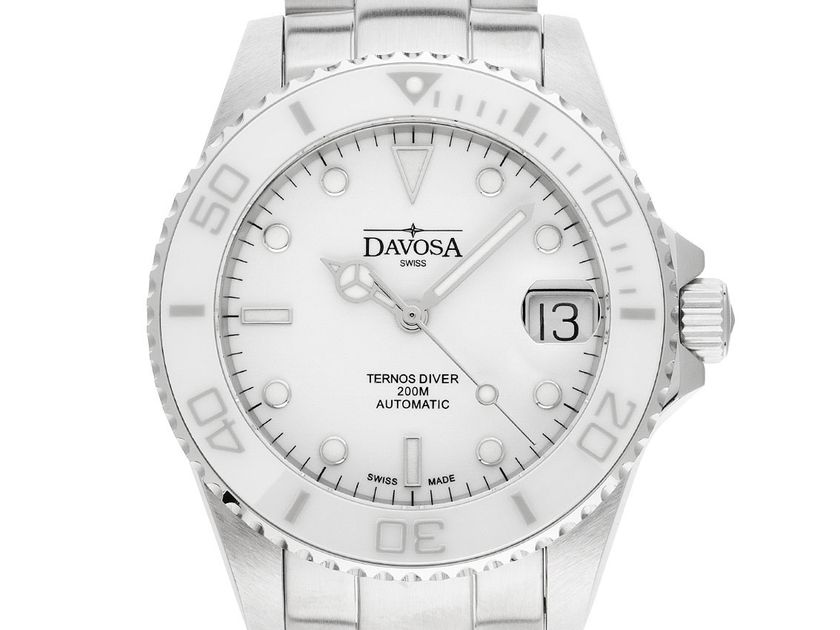 Davosa Ternos Medium Stahl Keramik Automatik Armband Stahl 37mm Bj.2020 Box&Pap. Full Set Neu