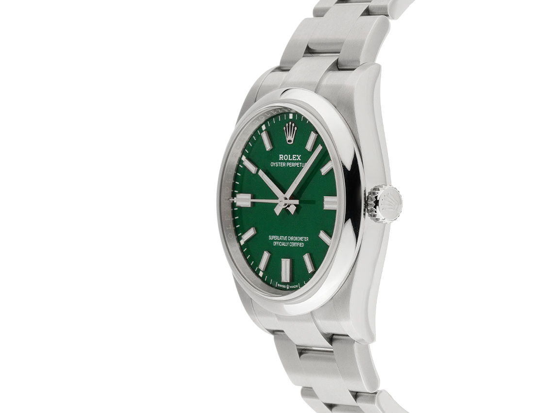 Rolex Oyster Perpetual Green - Edelstahl - Armand Edelstahl  