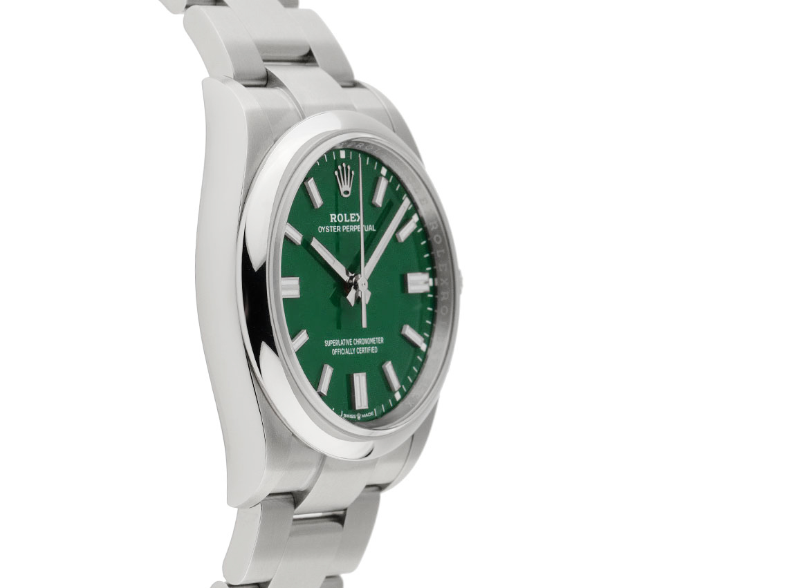Rolex Oyster Perpetual Green - Edelstahl - Armand Edelstahl 