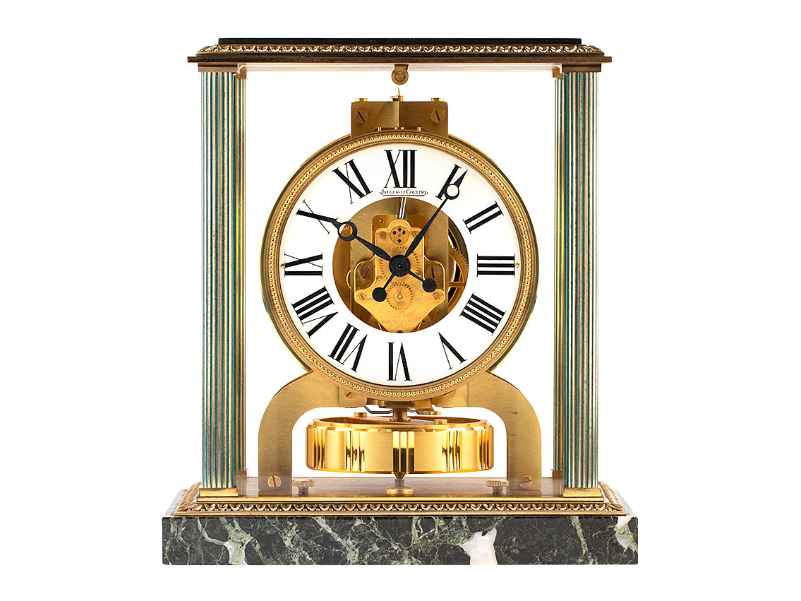 Jaeger-leCoultre Atmos Vendome Empire Messing Gelbgold Marmor Ref.5812 Vintage Bj.1969 Beschreibung