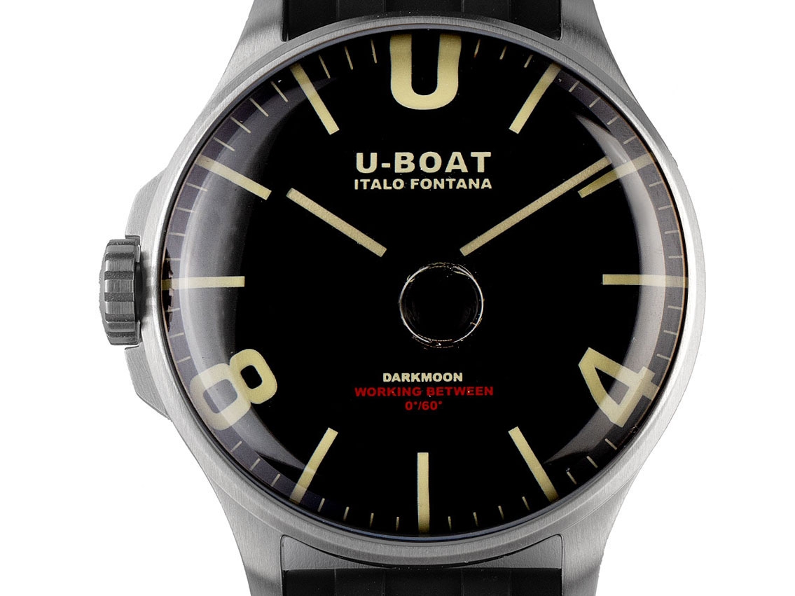 U-Boat Darkmoon Black SS Ref.8463/B Full Set Neu 