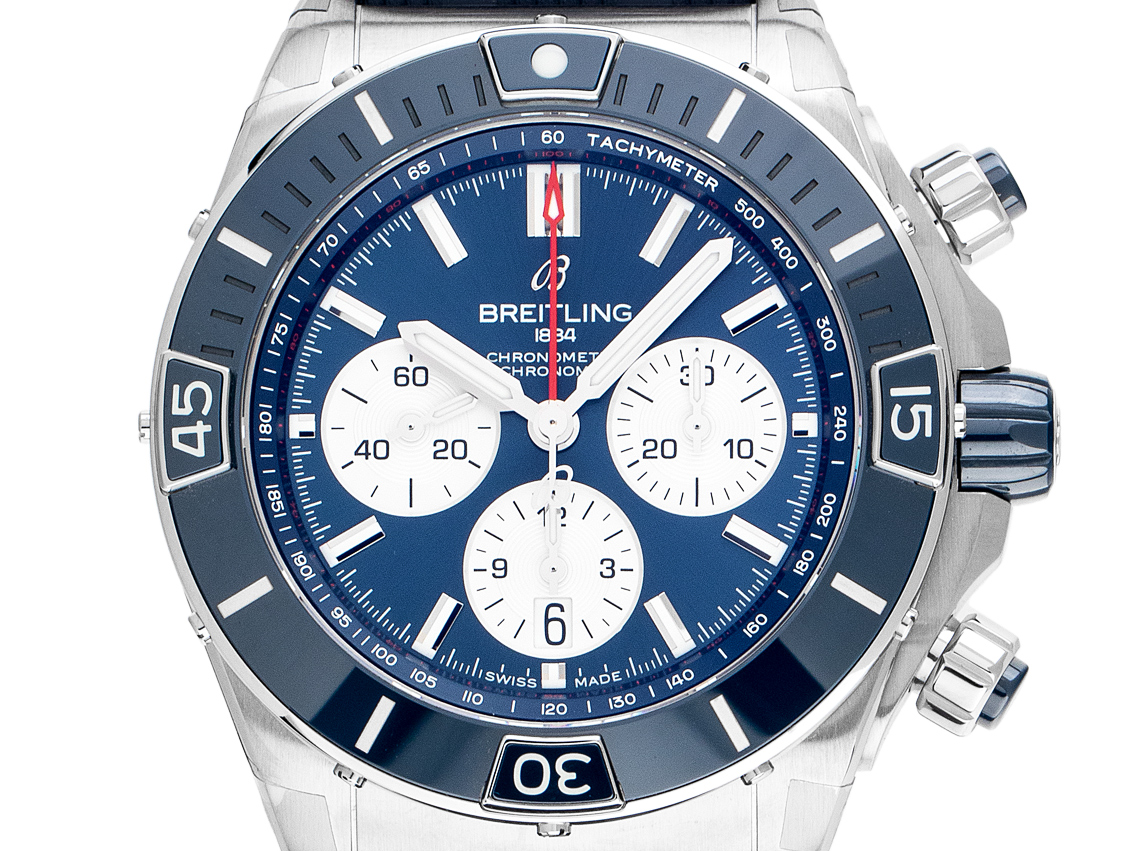 Breitling Super Chronomat B01 - Stahl / Keramik - Armand Kautschuk 