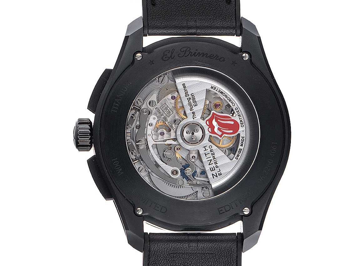Zenith El Primero Chronomaster The Rolling Stones FaltschlieBe Titan Armand Leder 45mm Ungetragen Vintage 10000062213 Germany Watch
