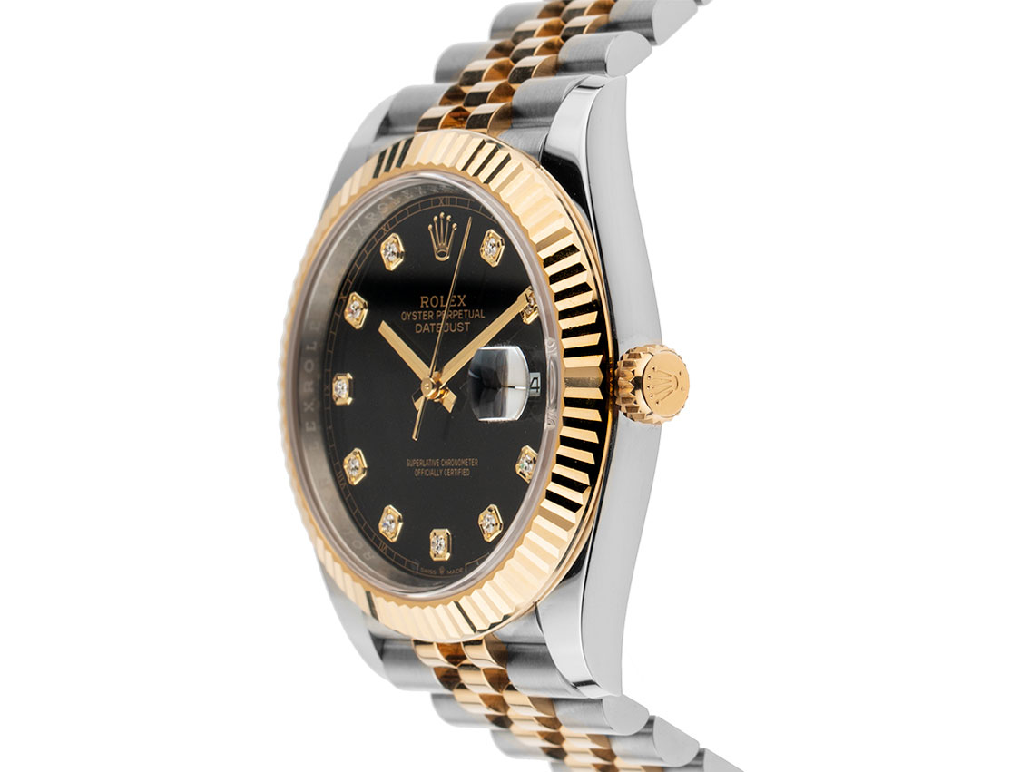 Rolex Datejust Diamanten - Stahl / Gelbgold - Armand Stahl 