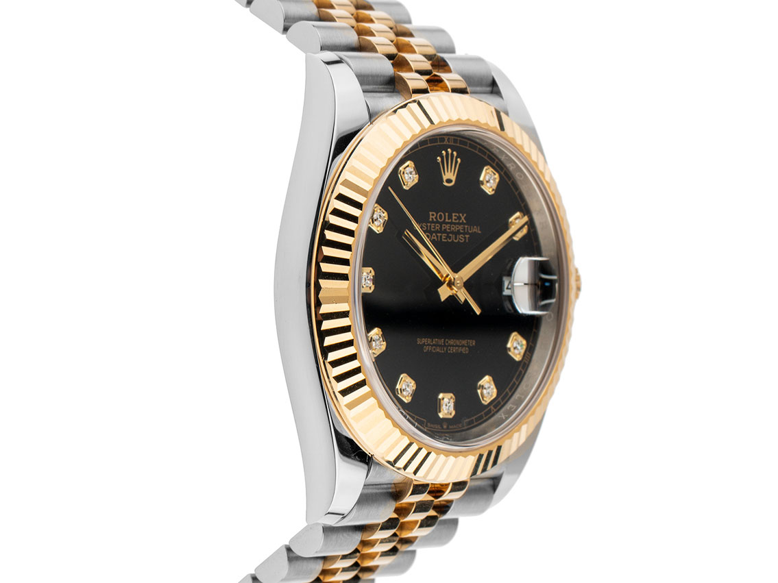 Rolex Datejust Diamanten - Stahl / Gelbgold - Armand Stahl 
