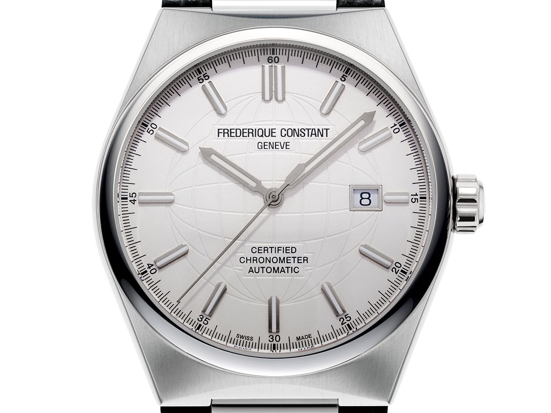 Frederique Constant Highlife Automatic COSC Stahl Automatik Chronometer Armband Leder 41mm Box&Pap. Full Set Neu