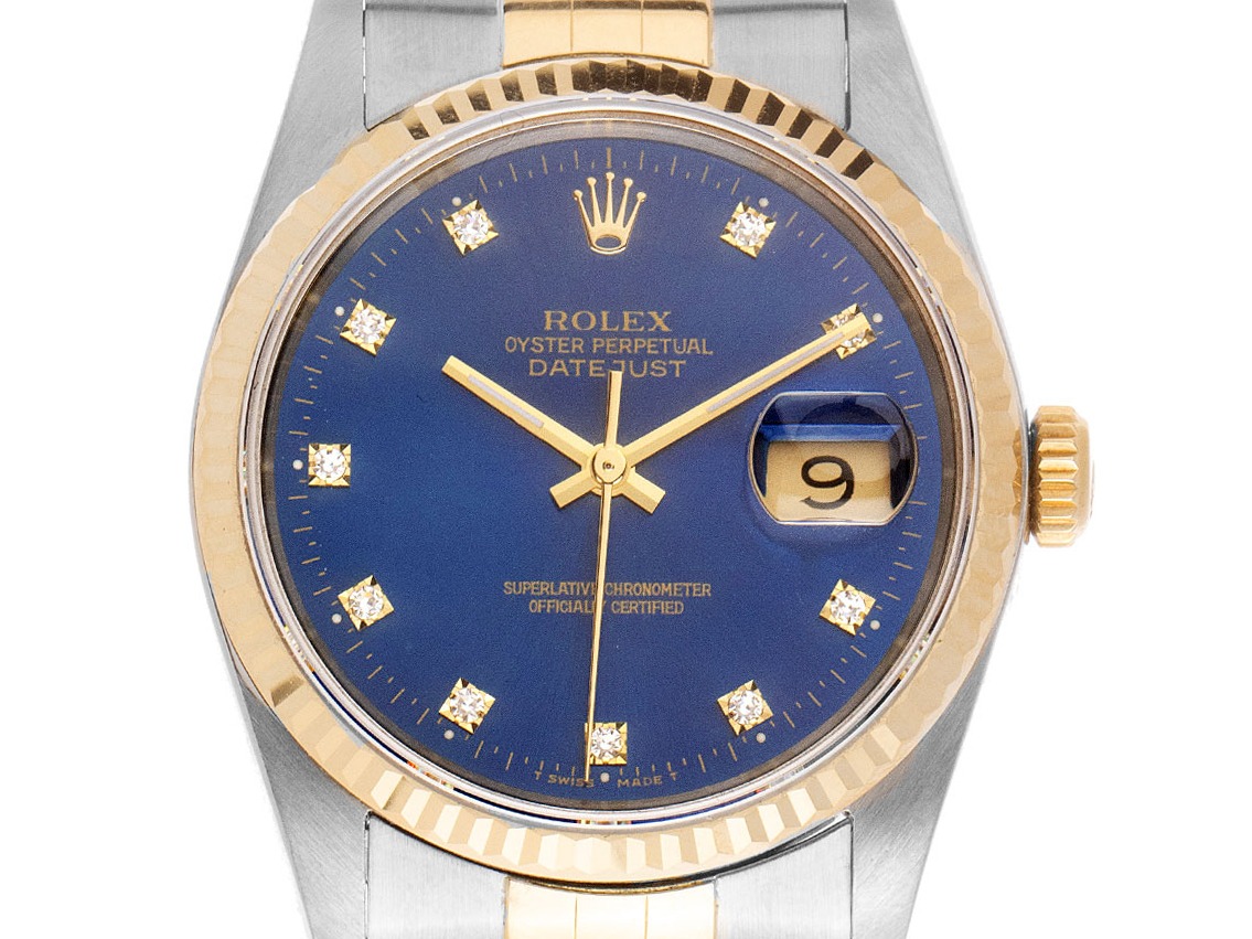 Rolex Datejust Ref.16233 Bj.1990 Full Set Original Vintage Unpoliert