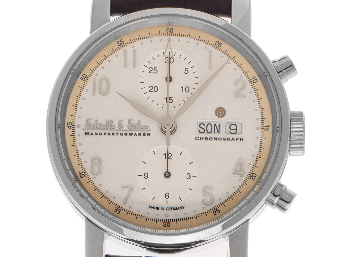 Schäuble & Söhne MLP Jubiläumsuhr - Edelstahl - Armand Leder  