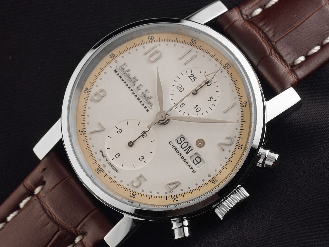 Schäuble & Söhne MLP Jubiläumsuhr - Edelstahl - Armand Leder  