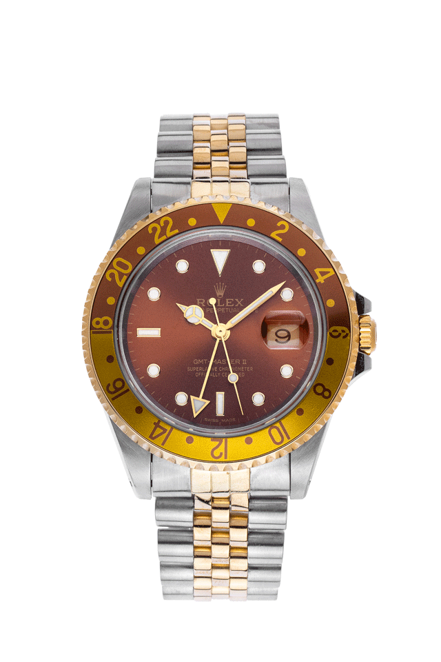 Rolex GMT Master II Tiger Eye Tiger Eye - Stahl / Gelbgold  