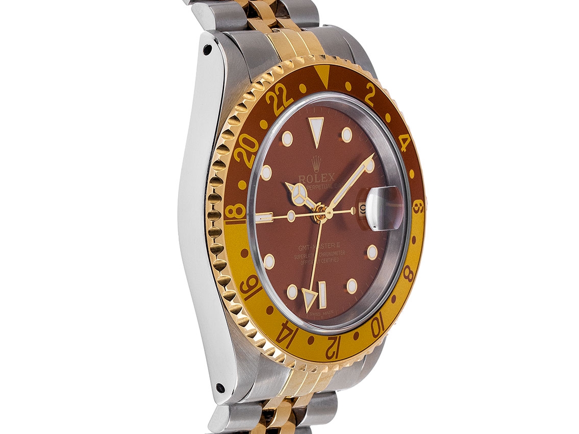 Rolex GMT Master II Tiger Eye Tiger Eye - Stahl / Gelbgold  
