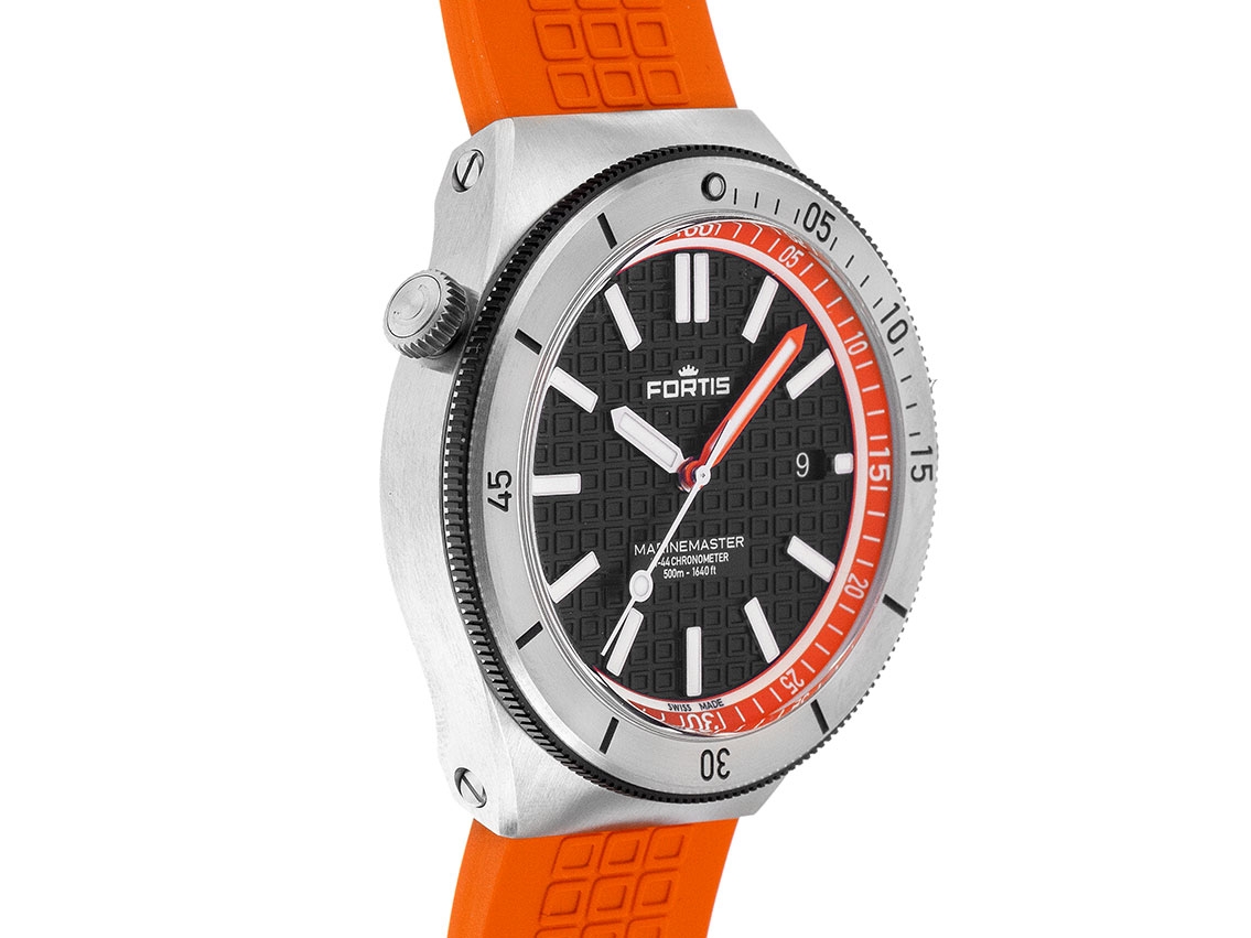 Fortis Marinemaster M-44 - Edelstahl - Armand Kautschuk - 44mm  