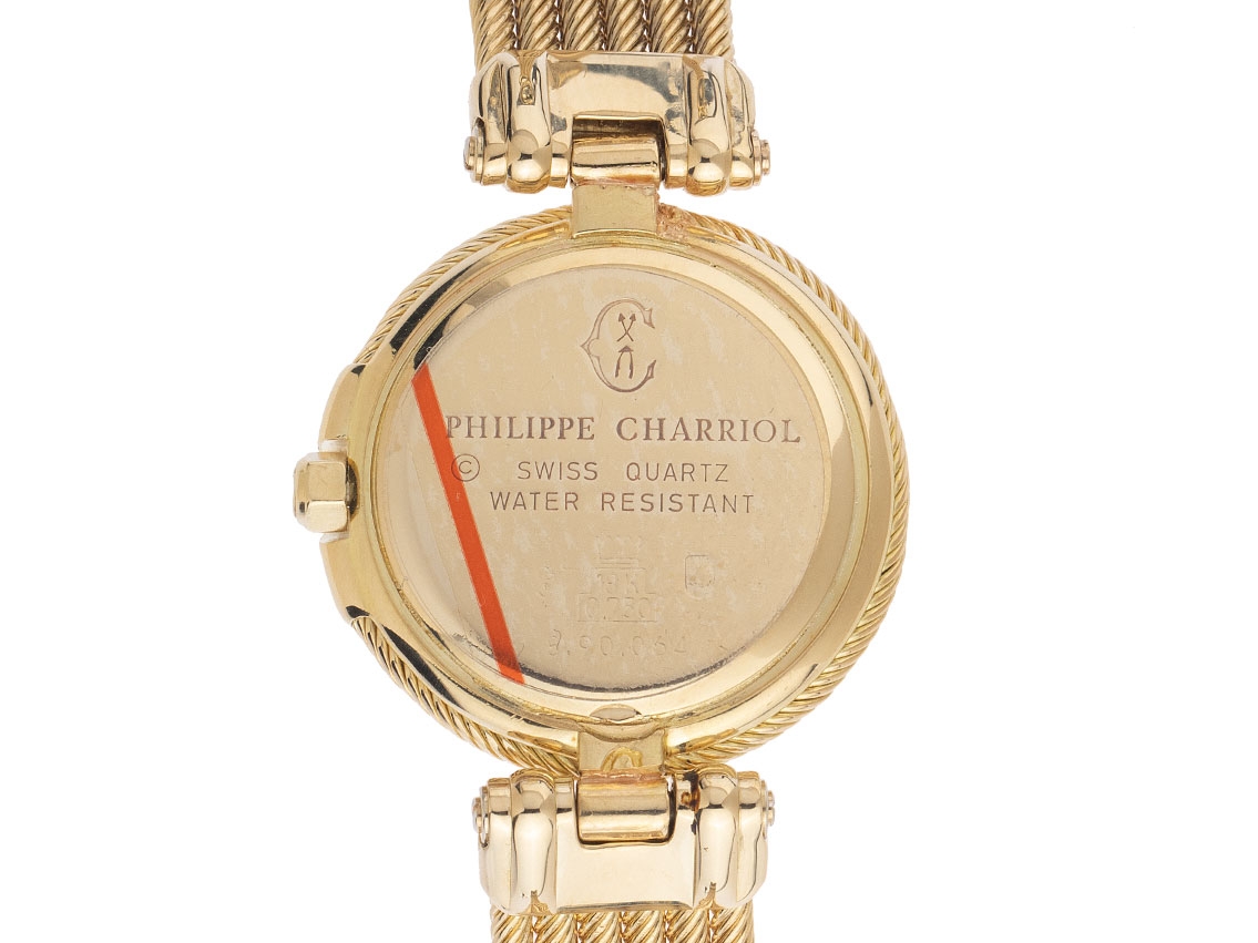 PHILIPPE CHARIAL ゴールド ワイヤーバンド 時計