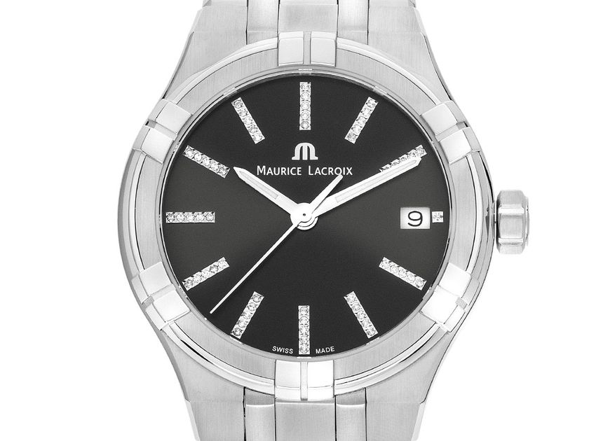 Maurice Lacroix Aikon Stahl Diamanten Quarz Armband Stahl 35mm Ref.AI1106-SS002-350-1 Box&Pap. Full Set Neu
