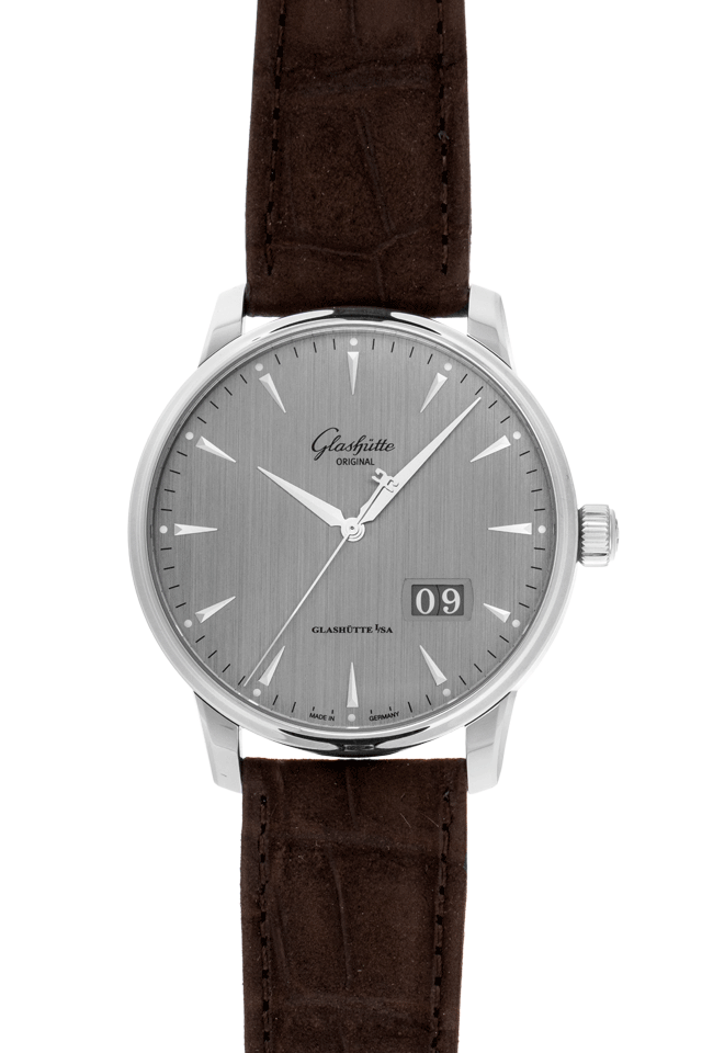 Glashütte Original Senator Excellence Panoramadatum - Edelstahl 