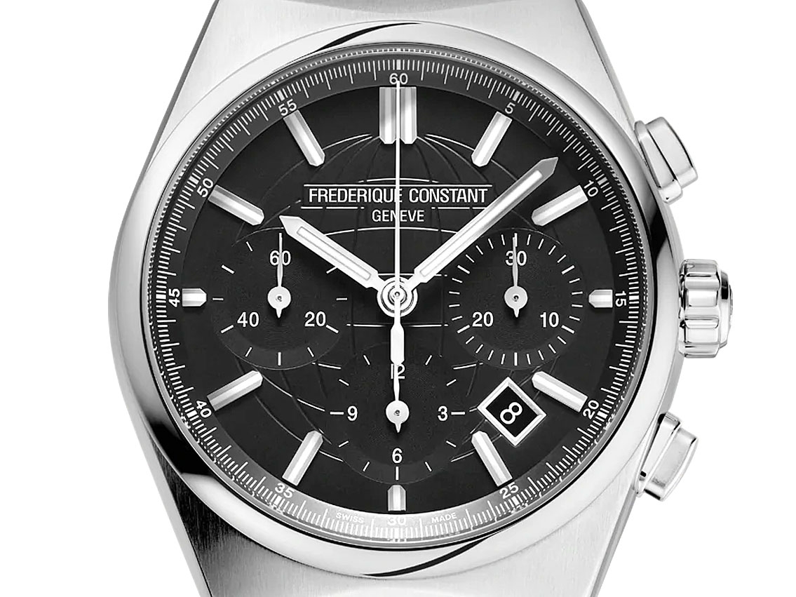 Frederique Constant Highlife Chronograph Stahl Automatik Armband Stahl 41mm Ref.FC-391B4NH6B Box&Pap. Full Set Neu
