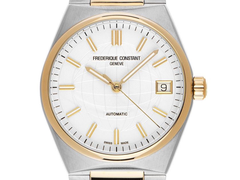 Frederique Constant Highlife Ladies Stahl Gelbgold Automatik Armband Stahl Gelbgold 34mm Ref.FC-303V2NH3B Box&Pap. Full Set Neu