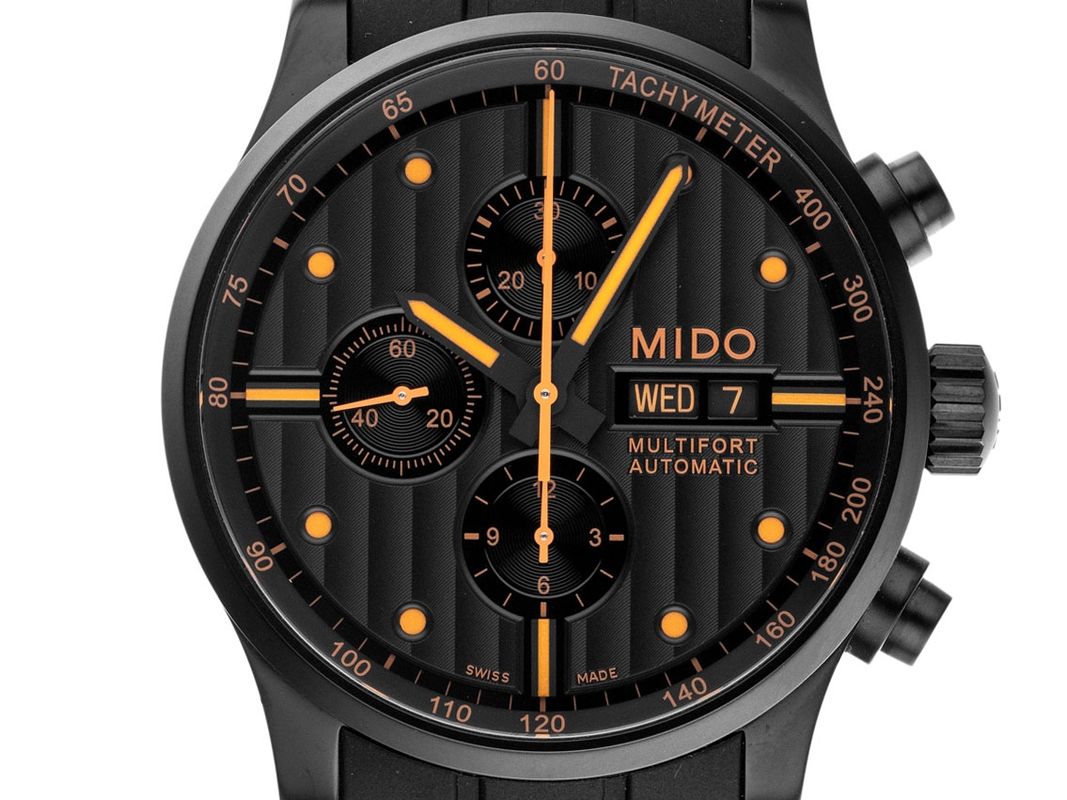 Mido Multifort Chronograph Stahl PVD beschichtet Armand