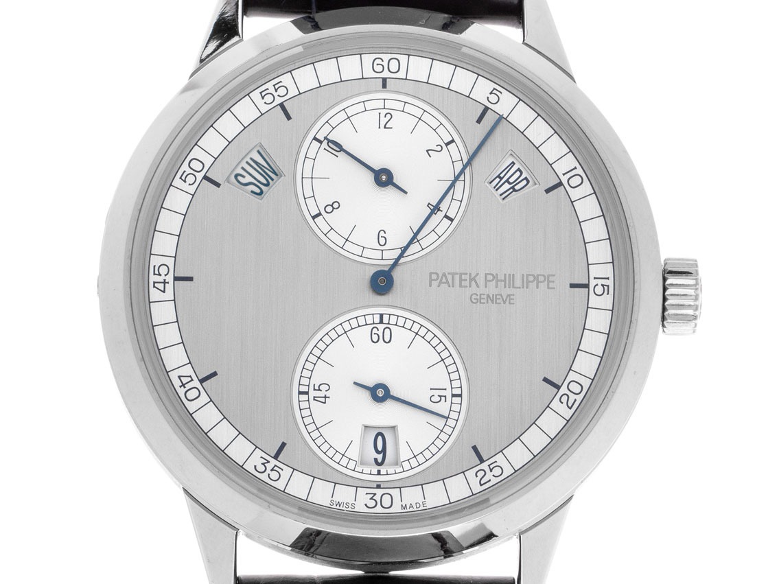 Patek Philippe Annual Calendar 18kt Weißgold Bracelet Leder