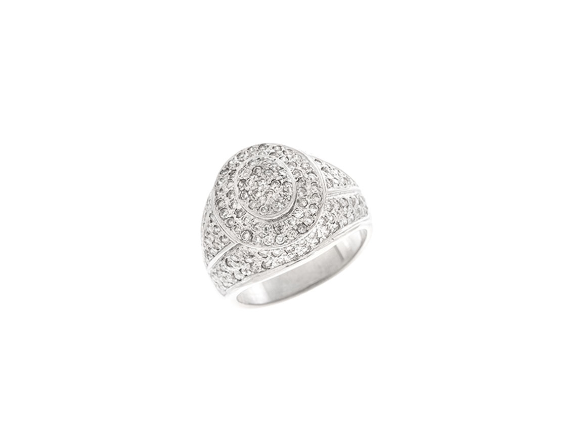 Ring 18kt Weißgold 11,3g Diamanten 2,10ct 