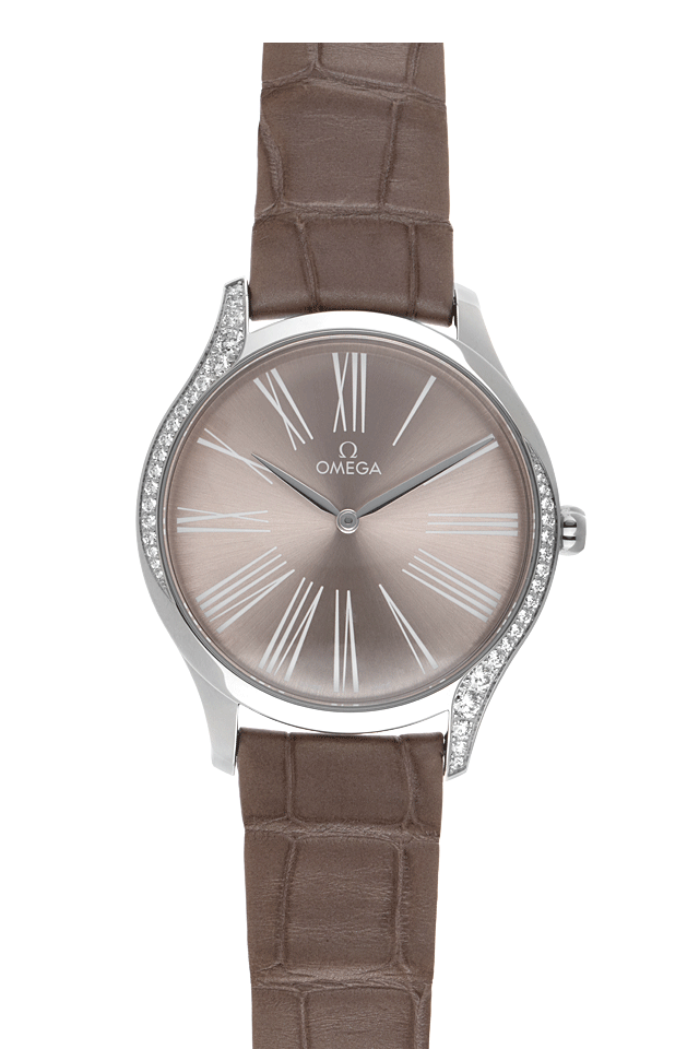 Omega De Ville Tresor Diamanten - Edelstahl - Armand Leder - 39mm 
