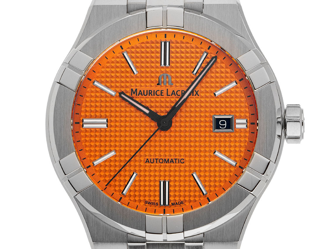 Maurice Lacroix Aikon Summer Edition Limitiert Stahl Automatik Armband Stahl 42mm Ref.AI6008-SS00F-530-E Box&Pap. Full Set Neu