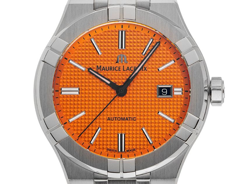 Maurice Lacroix Aikon Summer Edition Limitiert Stahl Automatik Armband Stahl 42mm Ref.AI6008-SS00F-530-E Box&Pap. Full Set Neu