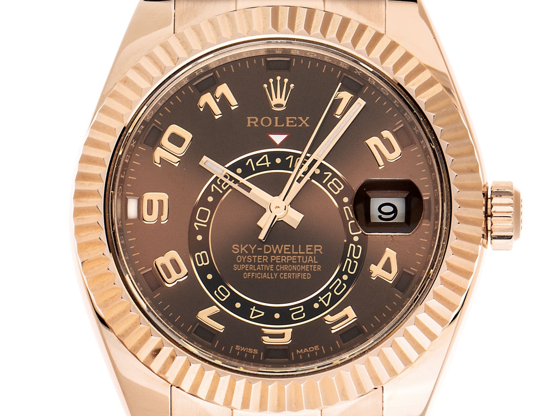 Sky Dweller Schocko 18kt Rosegold Armband Rosegold Oyster 42mm wie Neu