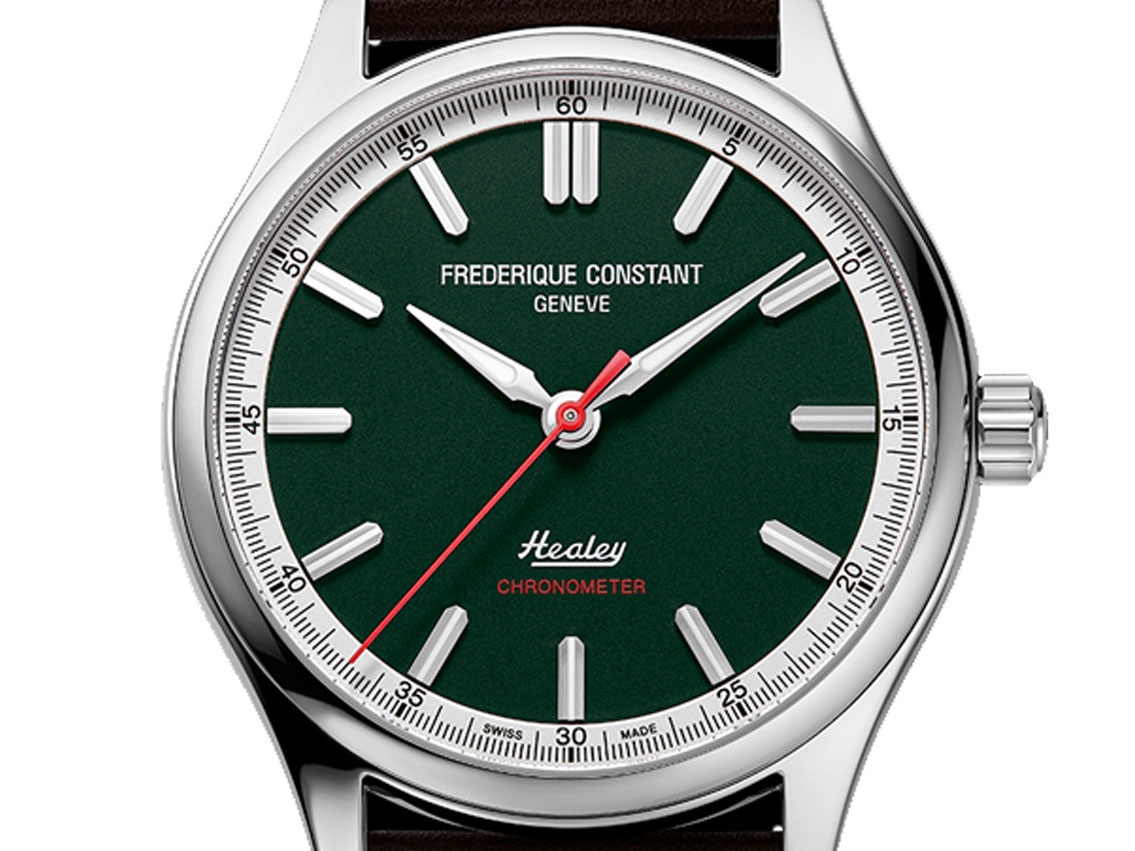 Frederique Constant Vintage Rally Healey Stahl Automatik Armband Leder Limitiert 40mm Ref.FC-301HGRS5B6 Box&Pap. Full Set Neu