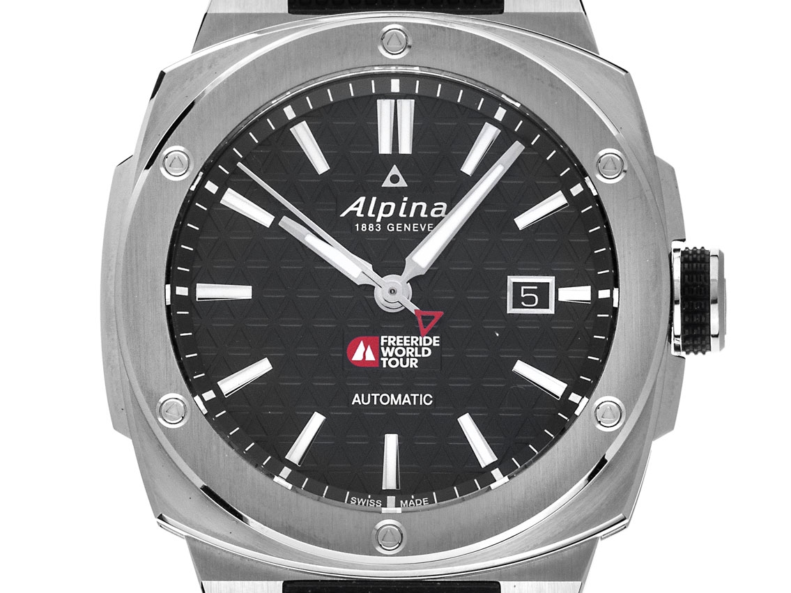 Alpina Alpiner Extreme Freeride World Tour Stahl Automatik Armband Kautschuk Faltschließe 41mm Ref.AL-525FWT4AE6 Box&Pap. Full Set Neu