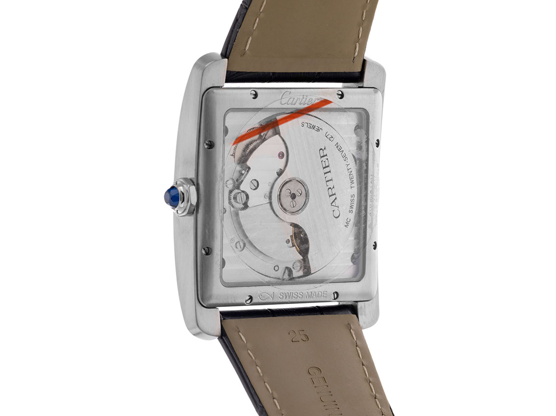 Cartier Tank MC - Edelstahl - Armand Leder - 43,5x34,5mm - wie Neu 
