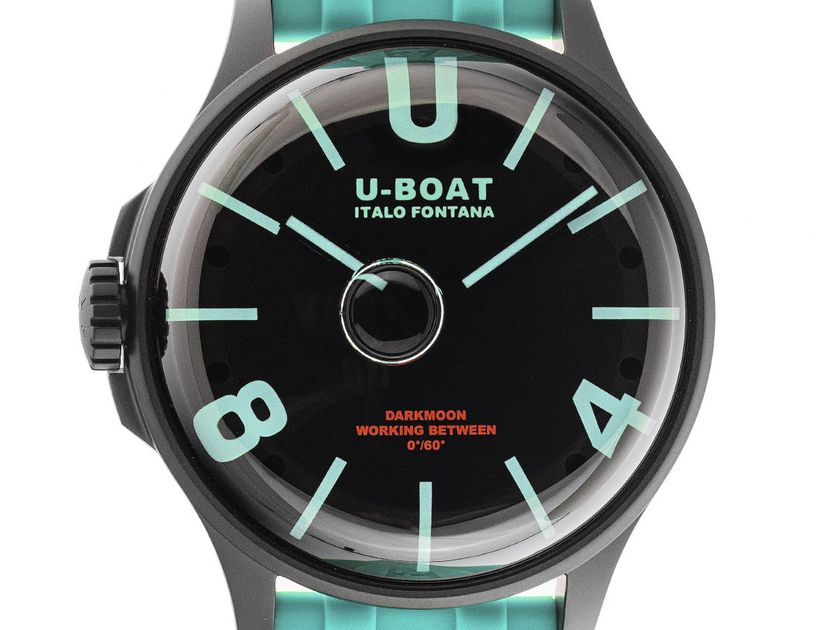 U-Boat Darkmoon BK Curve Aquamarine PVD Ref.9526 Full Set Neu