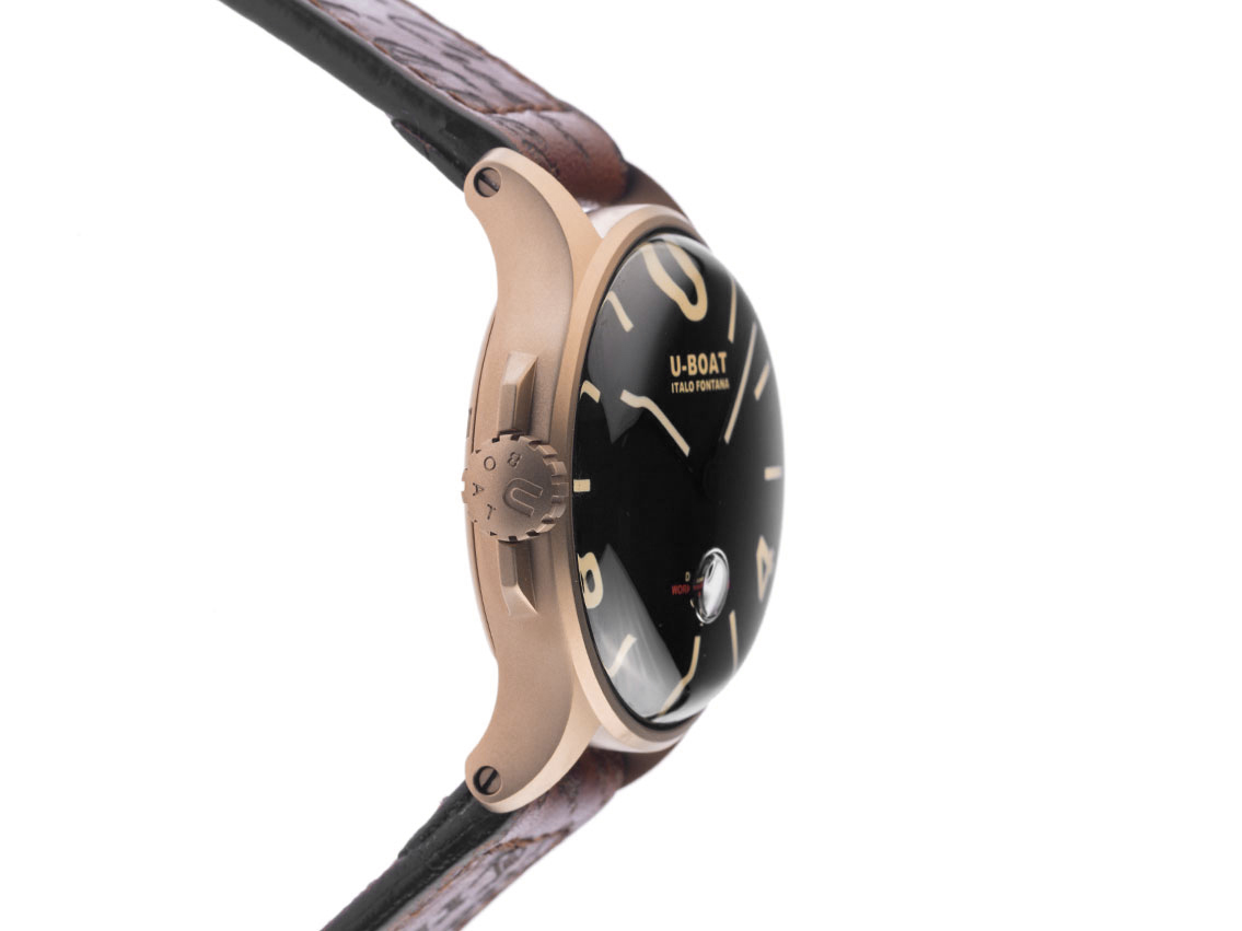 U-Boat Darkmoon Black IP Bronze - Edelstahl - Armand Leder - 40mm  