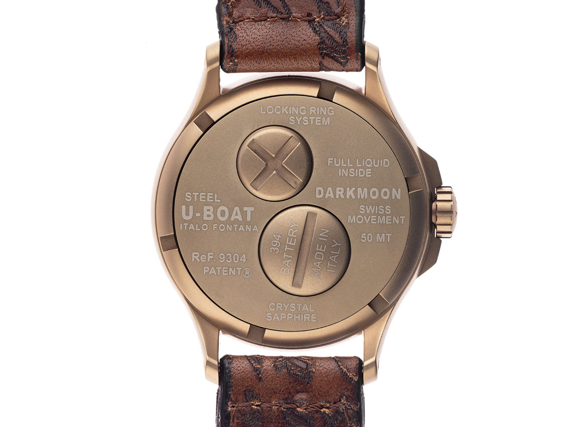 U-Boat Darkmoon Black IP Bronze - Edelstahl - Armand Leder - 40mm 