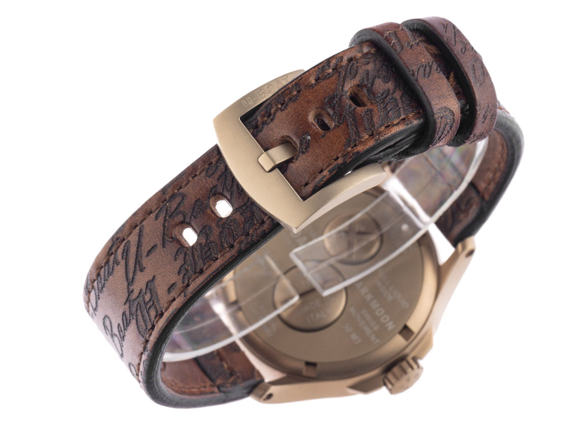 U-Boat Darkmoon Black IP Bronze - Edelstahl - Armand Leder - 40mm  