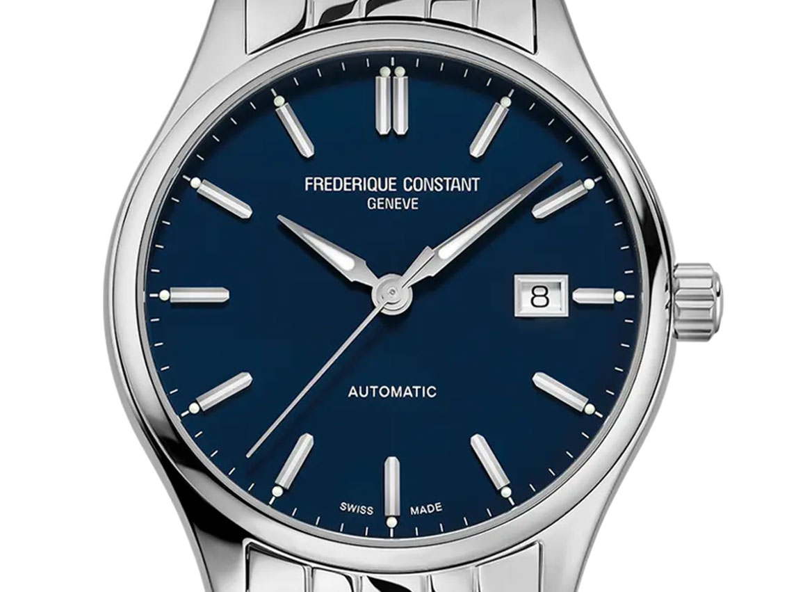 Frederique Constant Classics Stahl Automatik Armband Stahl 40mm Ref.FC-303NN5B6B Box&Pap. Full Set Neu