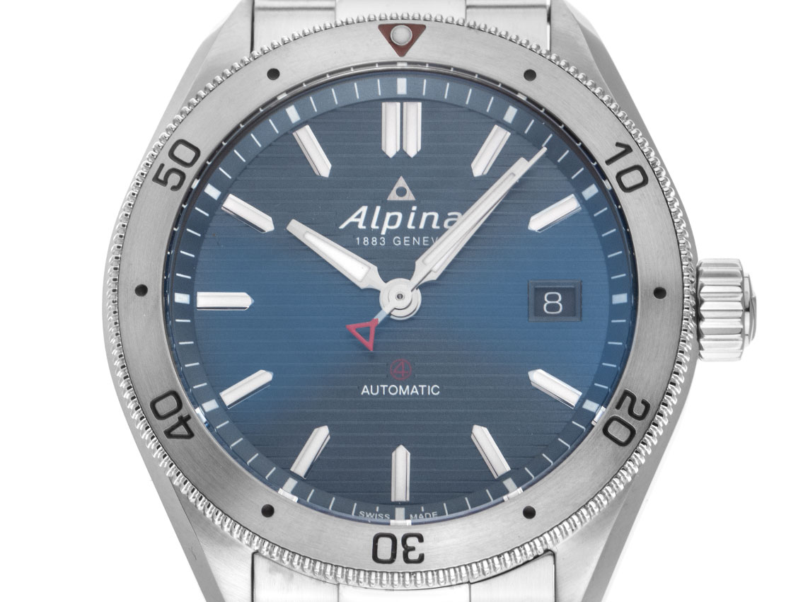 Alpina Alpiner 4 Stahl Automatik Armband Stahl 40mm Ref.AL-525NS4AQ6B Box&Pap. Full Set Neu