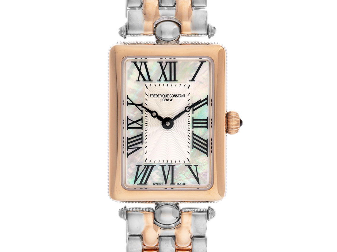 Frederique Constant Art Deco Carree Ref. FC-200MPW2AC2B Full Set Neu