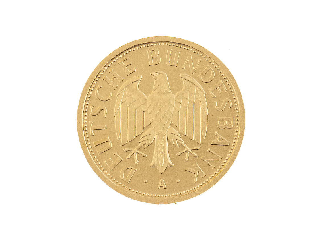 Goldmünze 1 deutsche Mark Berlin 999.9 Feingold 12,0g - Armand  