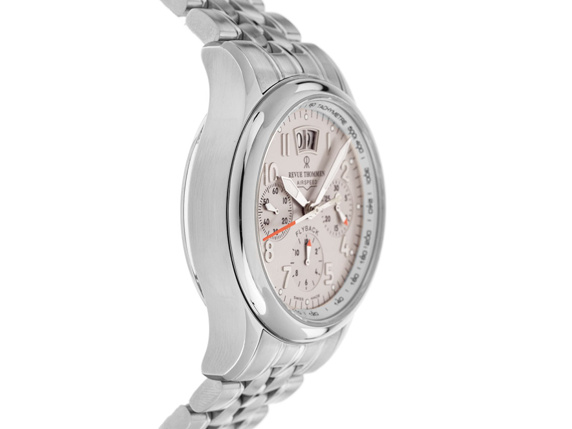 Revue Thommen Airspeed Flyback Big Date - stainless steel  
