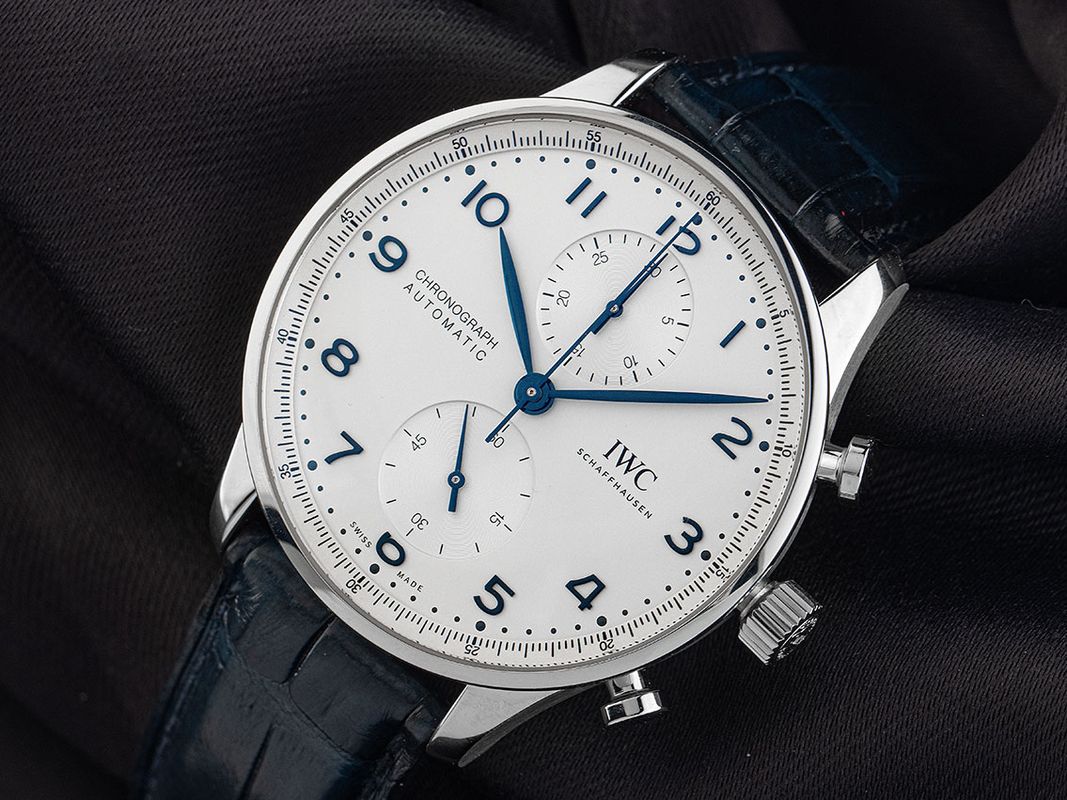 IWC Portugieser Chronograph Faltschließe Edelstahl Armand
